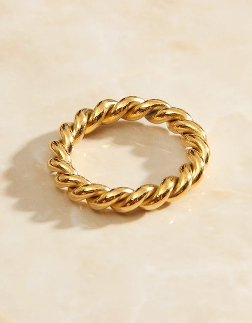 Load image into Gallery viewer, Xmas Gift Gold Plated /Stainless_Steel Color Size 6 7 8 Maiden Knuckle Rings Circular Prices in Euros Engagement Jewelry
