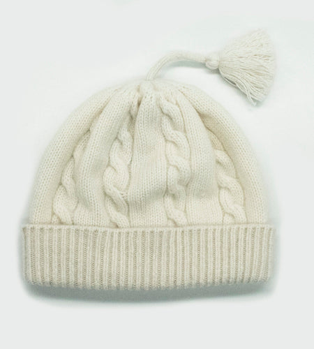 BABY CASHMERE CABLE HAT STITCH
