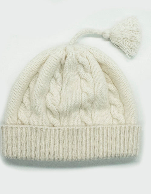 Load image into Gallery viewer, BABY CASHMERE CABLE HAT STITCH
