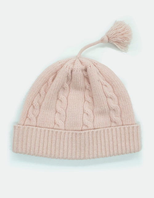 Load image into Gallery viewer, BABY CASHMERE CABLE HAT STITCH
