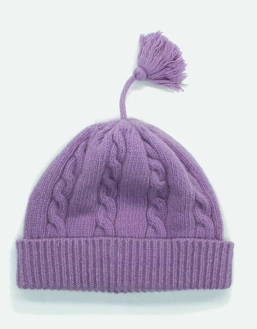 Load image into Gallery viewer, BABY CASHMERE CABLE HAT STITCH

