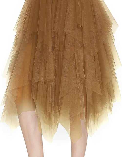 Load image into Gallery viewer, Women'S Sheer Tutu Skirt Tulle Mesh Layered Midi Skirt
