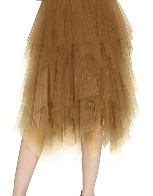 Load image into Gallery viewer, Women'S Sheer Tutu Skirt Tulle Mesh Layered Midi Skirt
