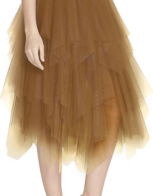 Load image into Gallery viewer, Women'S Sheer Tutu Skirt Tulle Mesh Layered Midi Skirt
