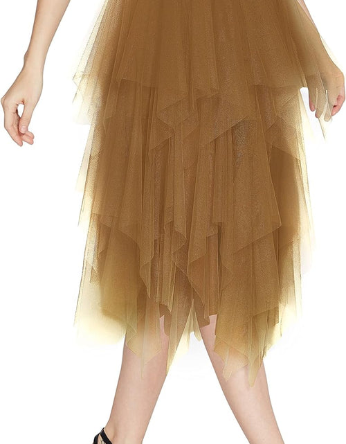 Load image into Gallery viewer, Women'S Sheer Tutu Skirt Tulle Mesh Layered Midi Skirt
