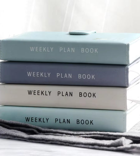 2025 Cute Solid Color Magnetic Buckle Design 365 Day Weekly Plan Diary Planner Notebooks A6 Journal School Supplies Stationery