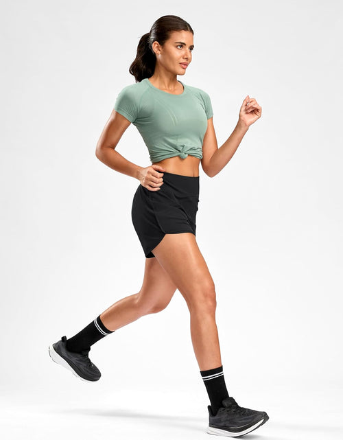 Load image into Gallery viewer, Women'S Running Shorts with Mesh Liner 3" Workout Athletic Shorts for Women with Phone Pockets
