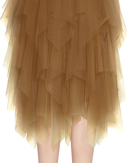Load image into Gallery viewer, Women'S Sheer Tutu Skirt Tulle Mesh Layered Midi Skirt
