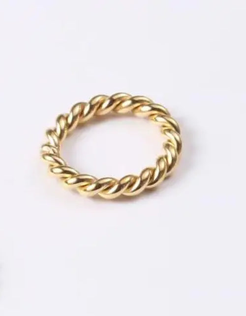 Load image into Gallery viewer, Xmas Gift Gold Plated /Stainless_Steel Color Size 6 7 8 Maiden Knuckle Rings Circular Prices in Euros Engagement Jewelry
