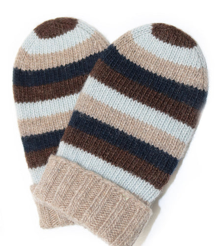 BABY STRIPED MITTENS